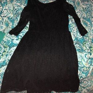 Black lace dress